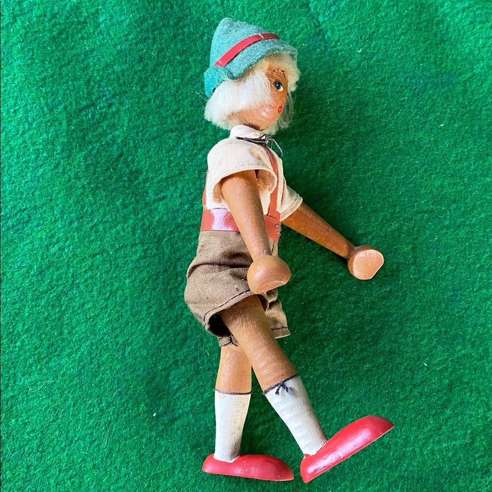 Polish Girl Doll Hand Crafted Wood Collectible Vintage - Picture 7 of 9
